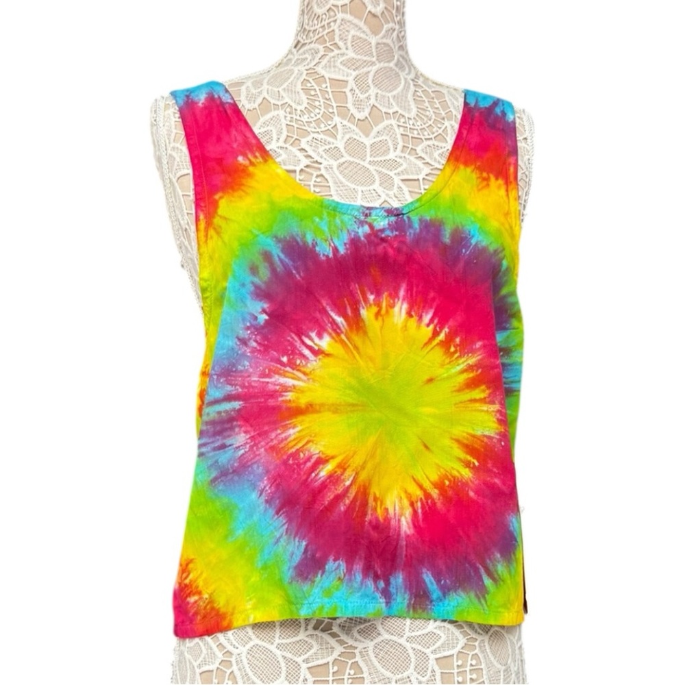 One Teaspoon Multicolor Tie-Dye Tank Top